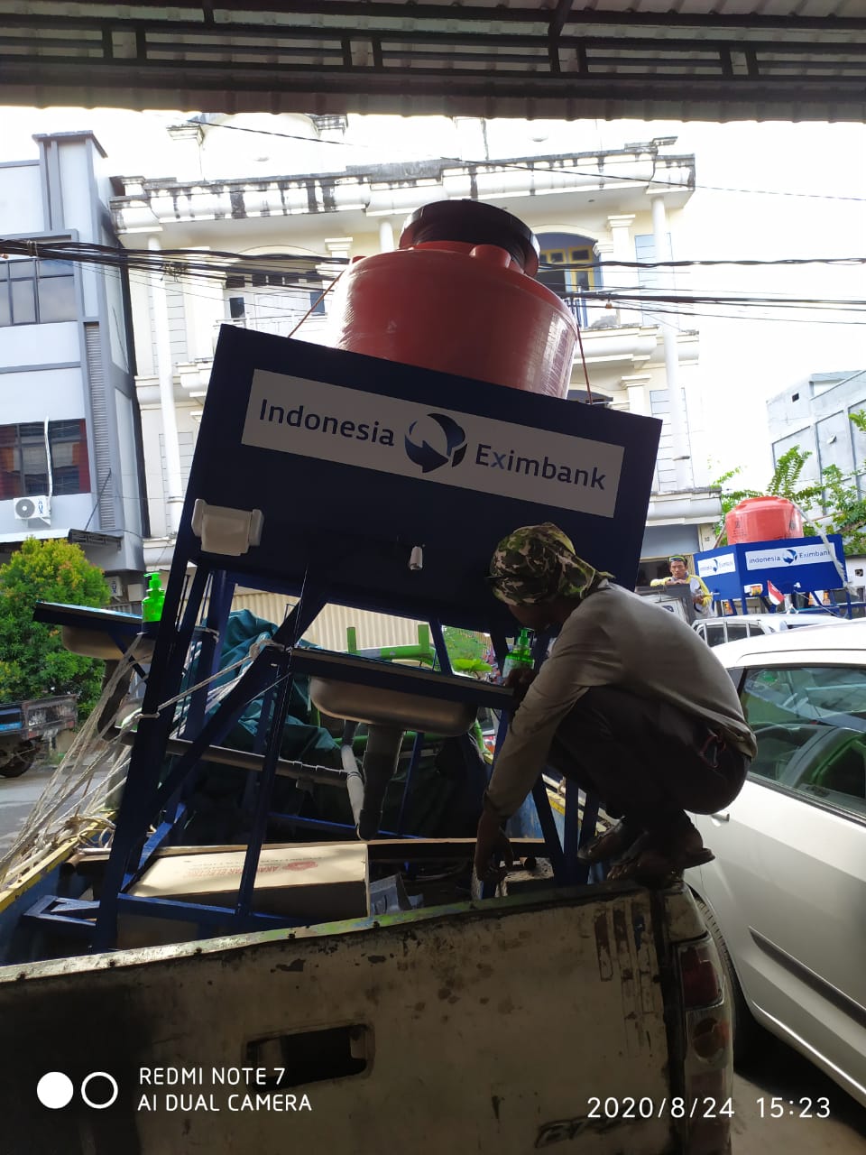 Tempat Cuci Tangan Exim Bank - Dokumentasi Proyek